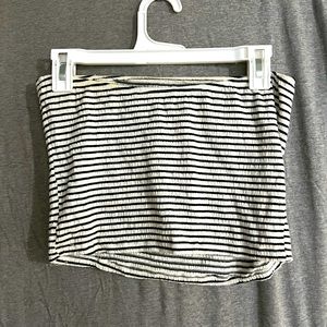 American Eagle Back & White Stripe Tube Top